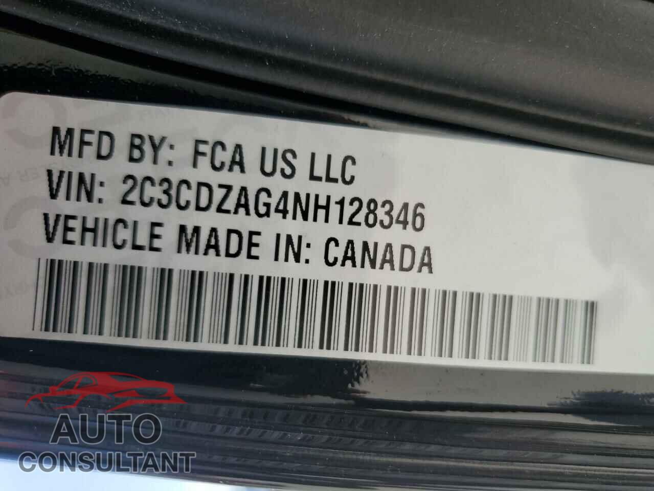 DODGE CHALLENGER 2022 - 2C3CDZAG4NH128346