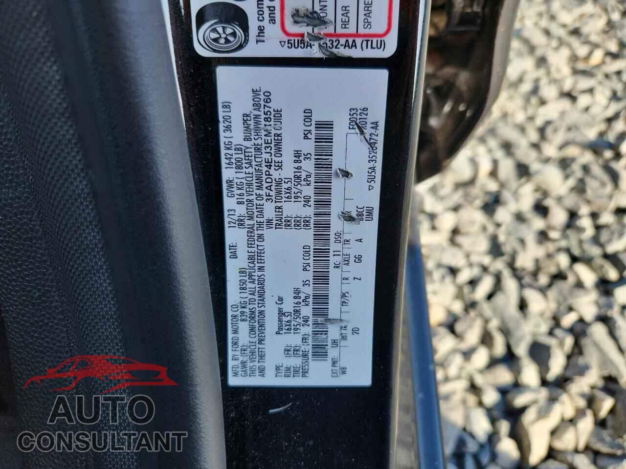 FORD FIESTA 2014 - 3FADP4EJ3EM185760