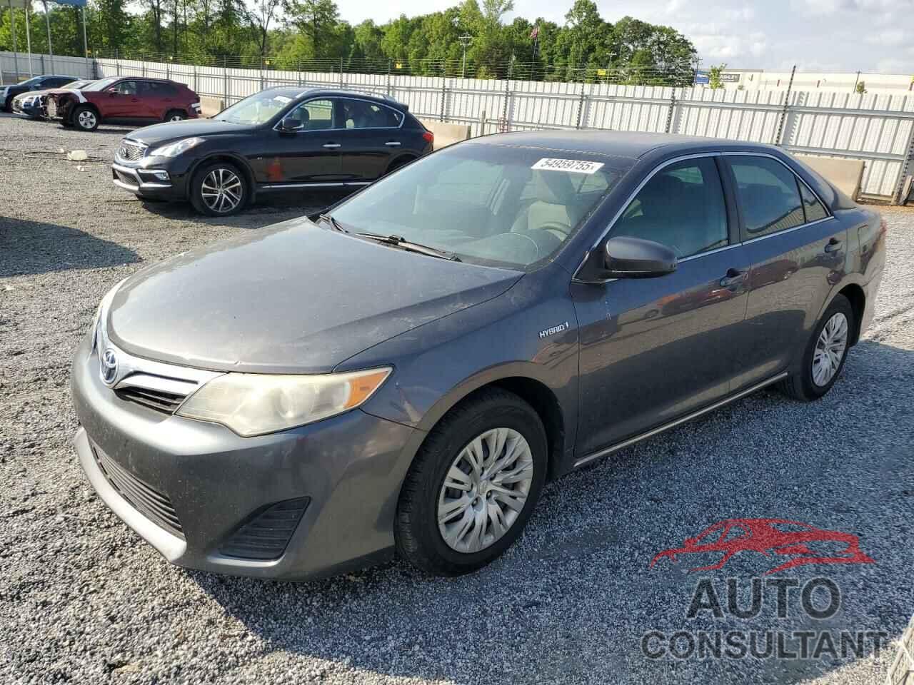 TOYOTA CAMRY 2013 - 4T1BD1FK1DU078714