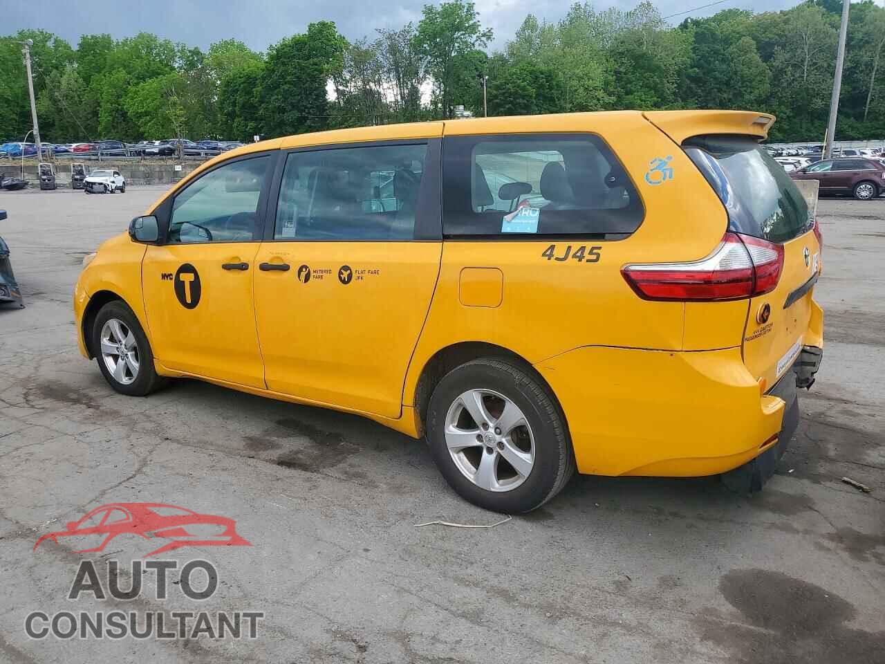 TOYOTA SIENNA 2017 - 5TDZZ3DC6HS876342