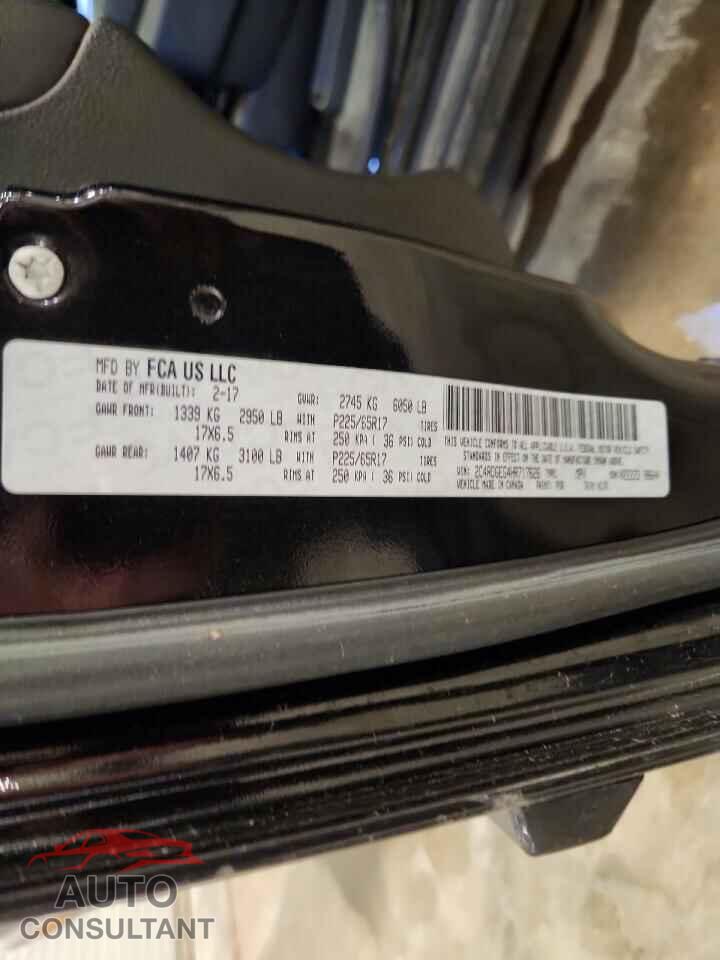 DODGE CARAVAN 2017 - 2C4RDGEG4HR717626