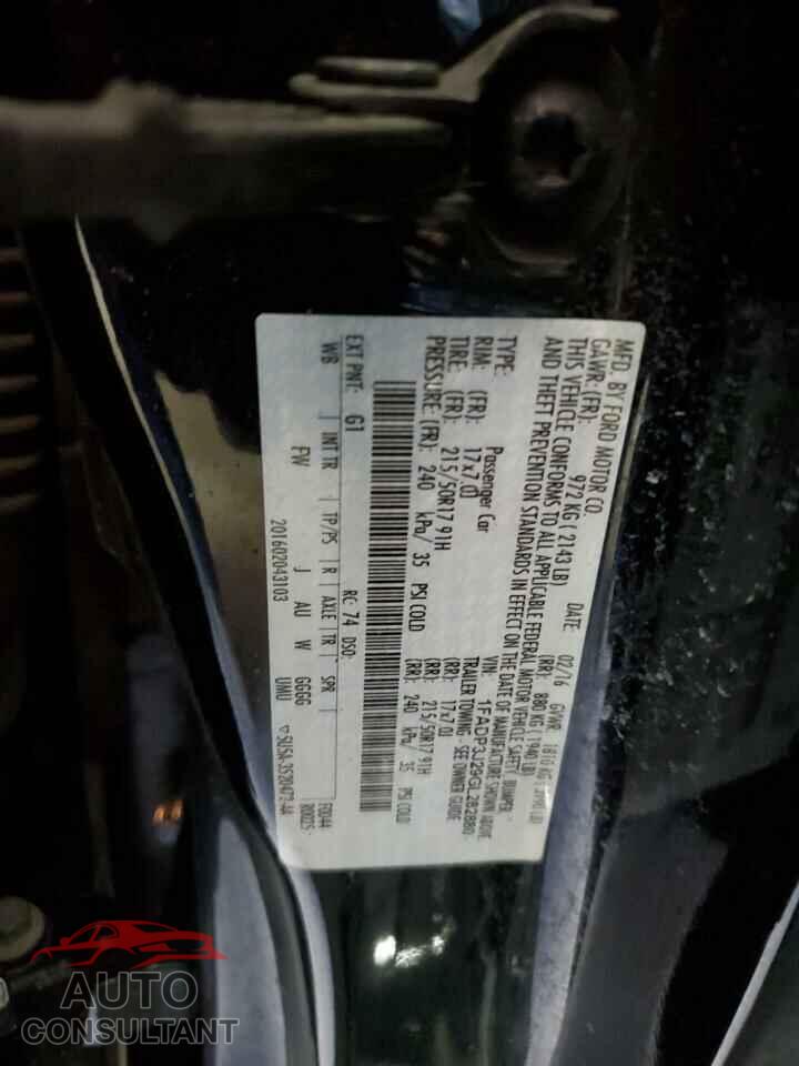 FORD FOCUS 2016 - 1FADP3J29GL282880