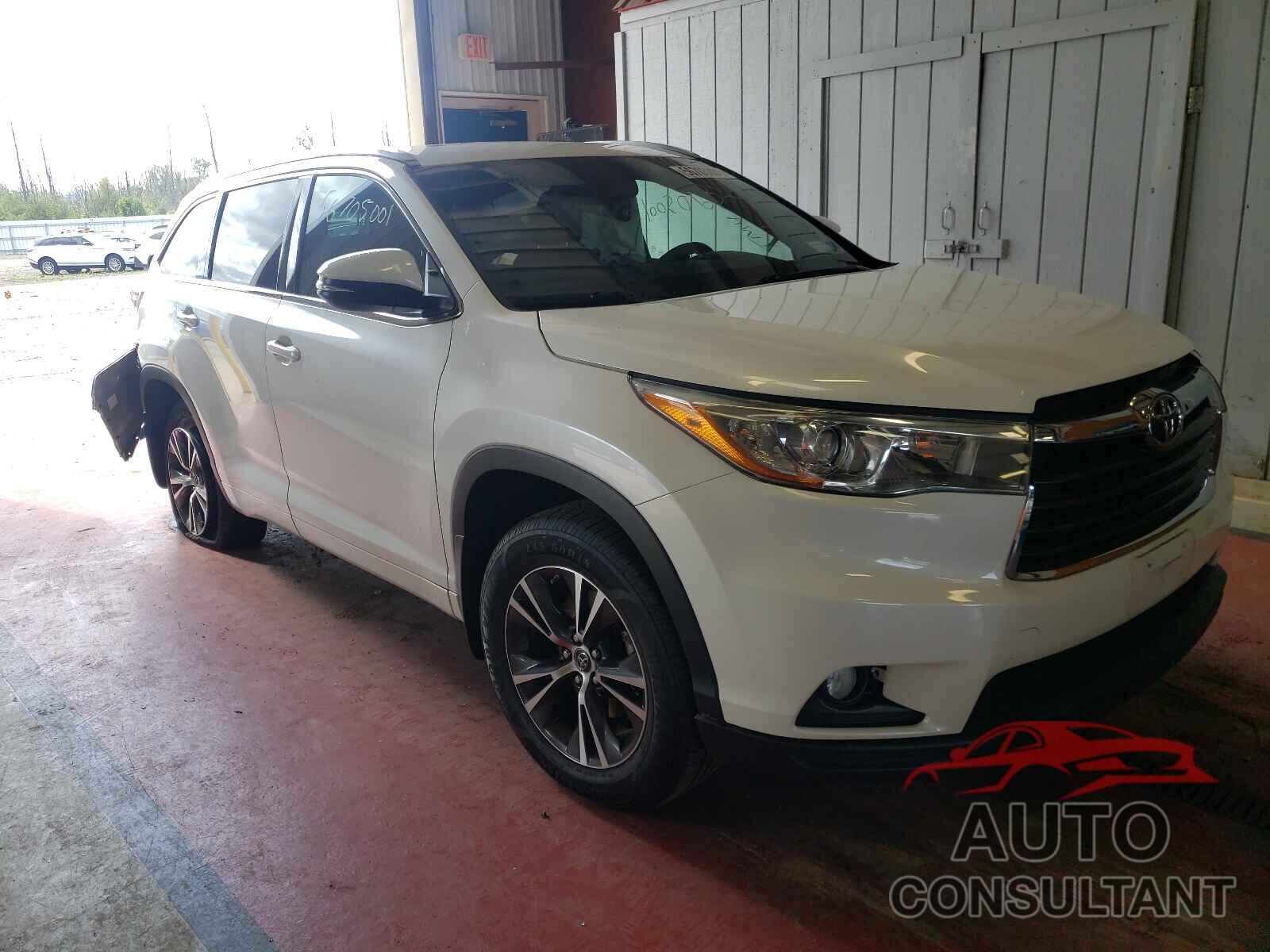 TOYOTA HIGHLANDER 2016 - 5TDJKRFH7GS329706