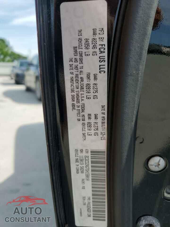 DODGE CHALLENGER 2016 - 2C3CDZAG7GH158010