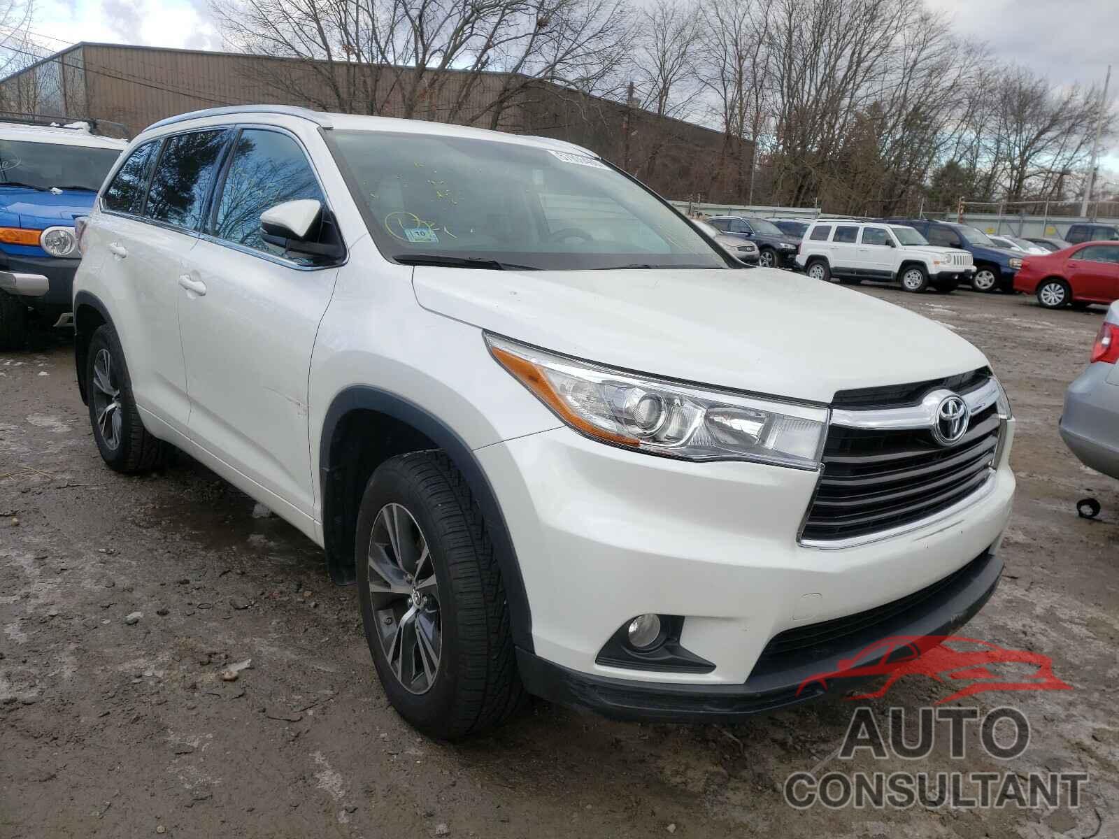 TOYOTA HIGHLANDER 2016 - 5TDJKRFH1GS335601