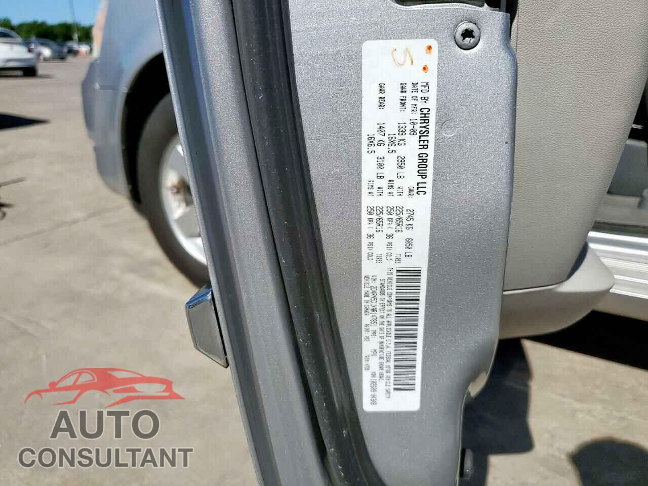 DODGE CARAVAN 2010 - 2D4RN5D1XAR147851