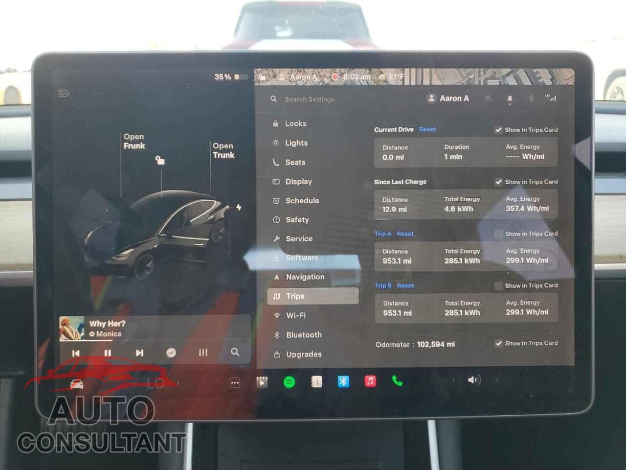 TESLA MODEL 3 2019 - 5YJ3E1EA4KF306516