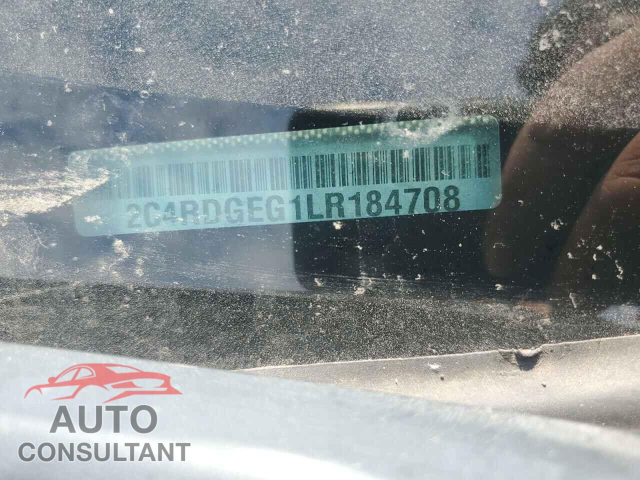 DODGE CARAVAN 2020 - 2C4RDGEG1LR184708