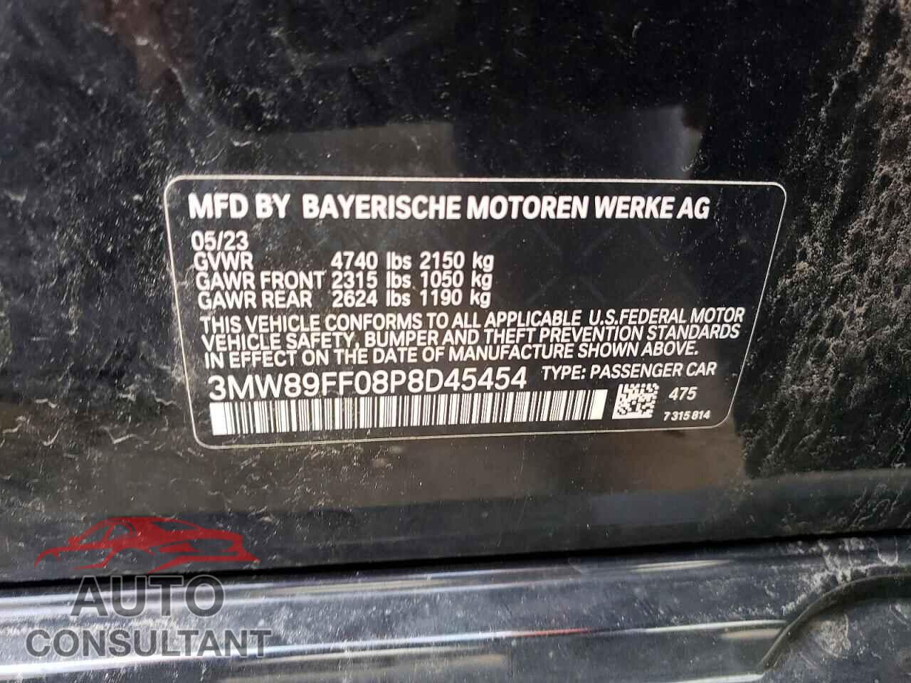 BMW 3 SERIES 2023 - 3MW89FF08P8D45454