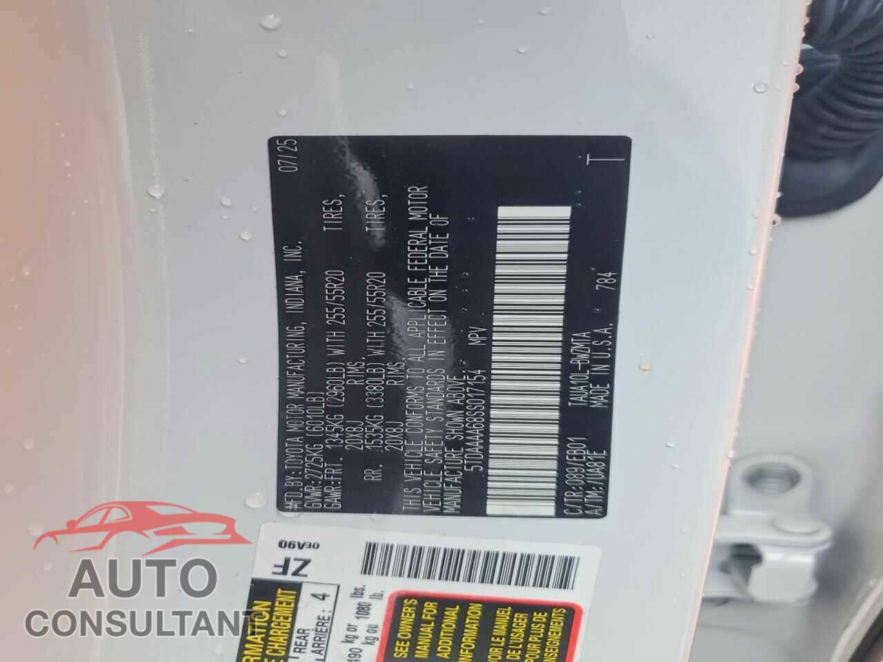 LEXUS UNKNOWN 2025 - 5TDAAAA68SS017154