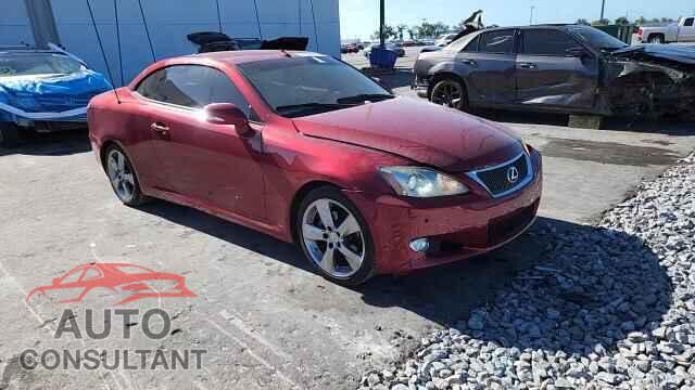 LEXUS IS 2010 - JTHFF2C27A2512702