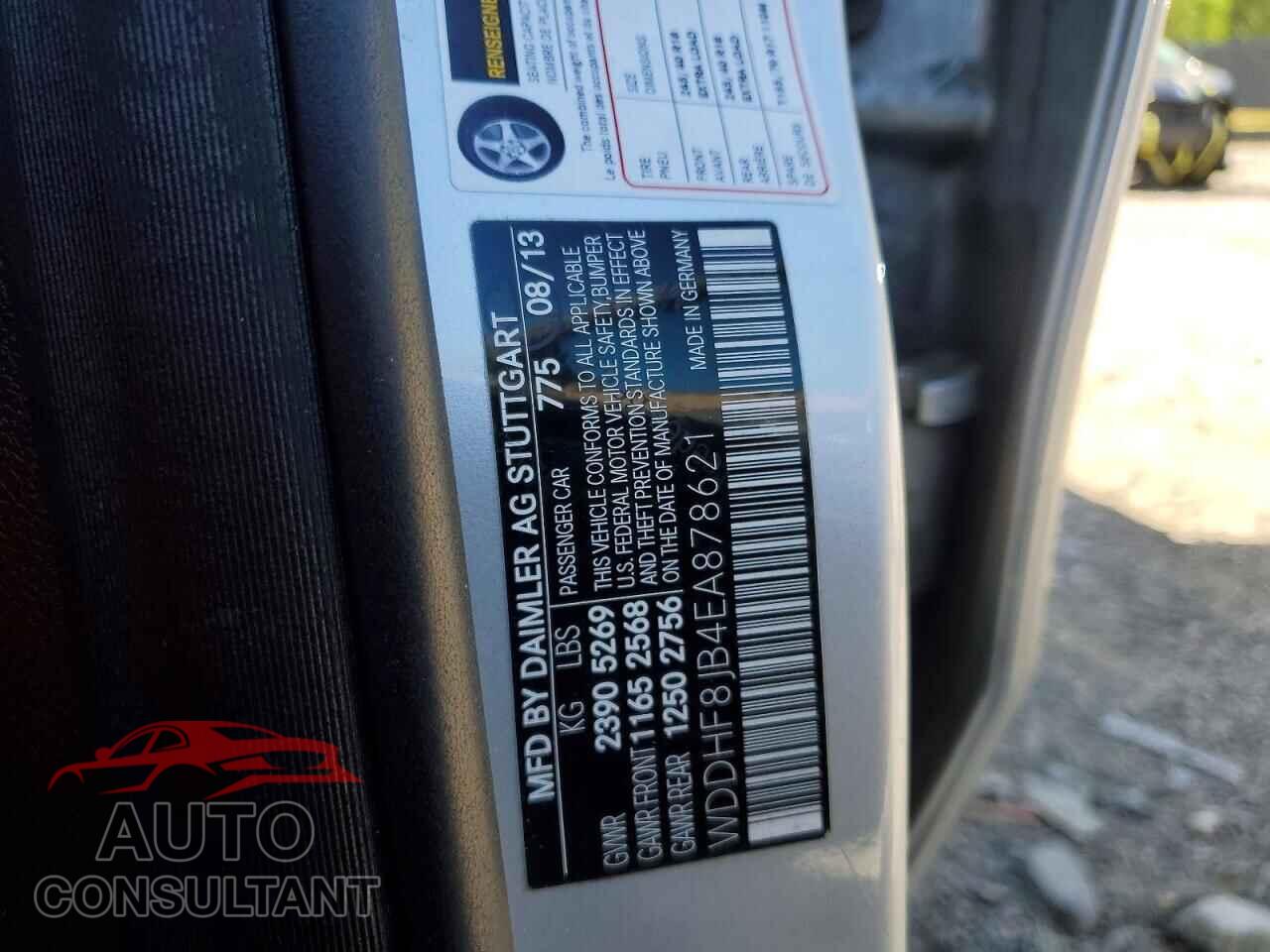 MERCEDES-BENZ E-CLASS 2014 - WDDHF8JB4EA878621