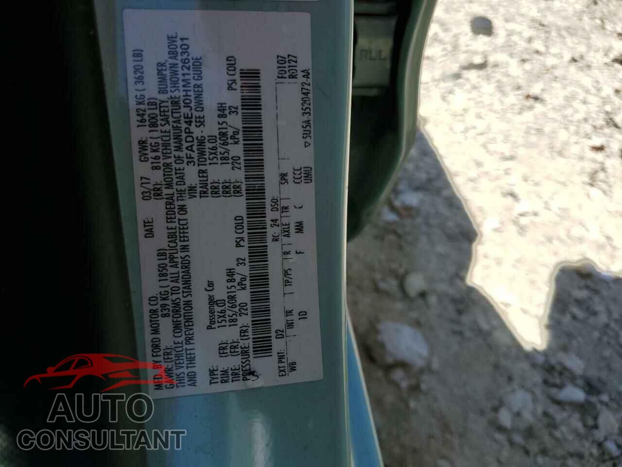 FORD FIESTA 2017 - 3FADP4EJ0HM126301