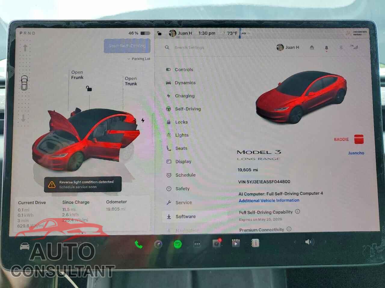 TESLA MODEL 3 2025 - 5YJ3E1EA5SF044800