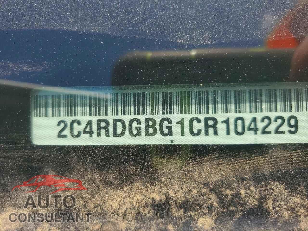 DODGE CARAVAN 2012 - 2C4RDGBG1CR104229