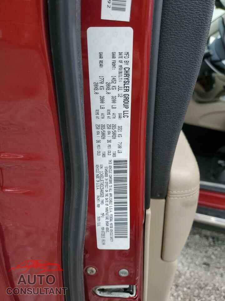DODGE DURANGO 2013 - 1C4SDJET0DC540569