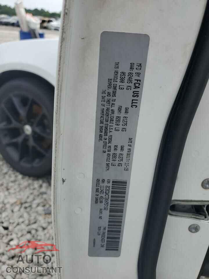 DODGE CHARGER 2019 - 2C3CDXCT2KH757162
