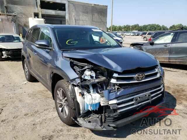 TOYOTA HIGHLANDER 2019 - 5TDJZRFH8KS959741