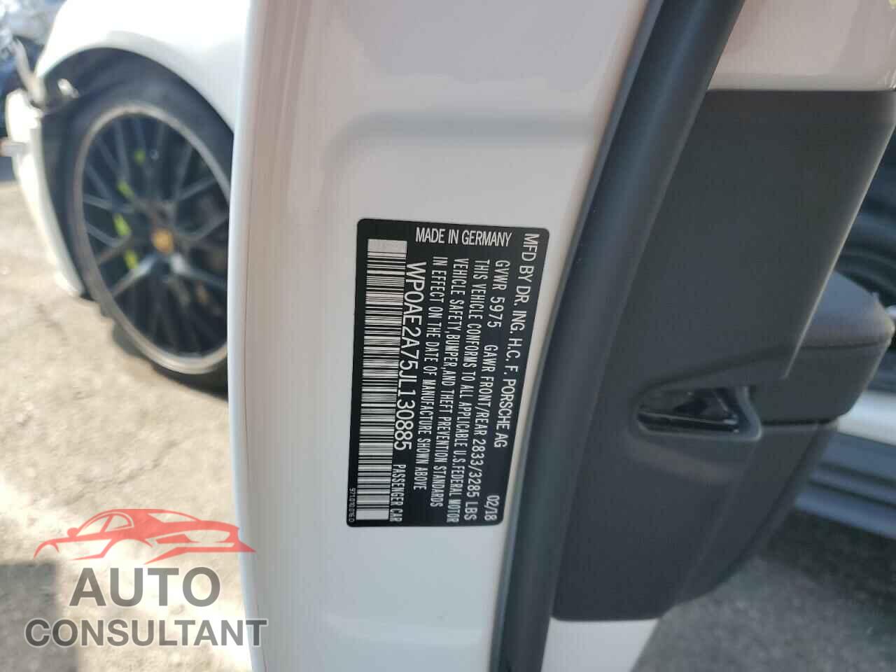 PORSCHE PANAMERA 2018 - WP0AE2A75JL130885