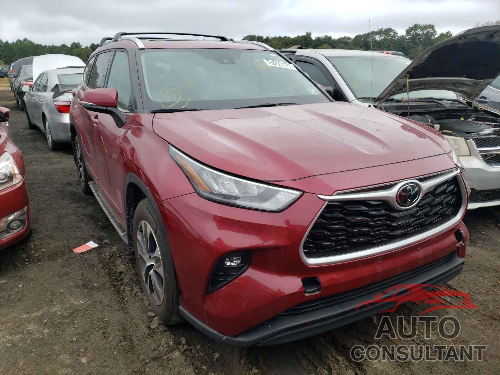TOYOTA HIGHLANDER 2020 - 5TDGZRBH9LS027369