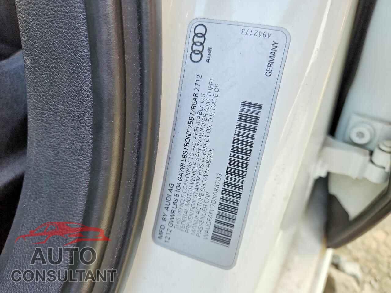 AUDI A6 2013 - WAUGFAFC7DN088703