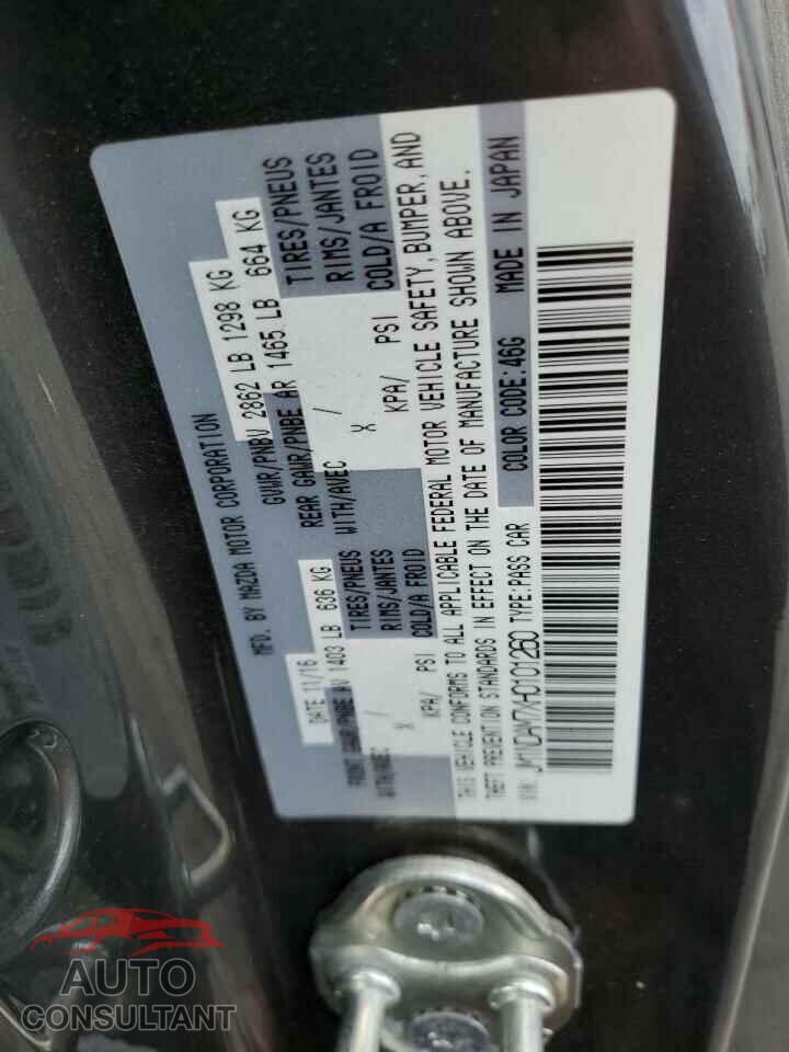 MAZDA MX5 2017 - JM1NDAM7XH0101260