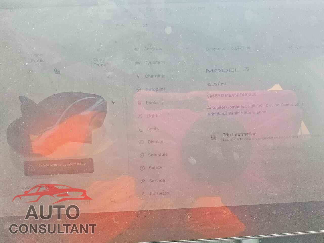 TESLA MODEL 3 2023 - 5YJ3E1EA5PF491330