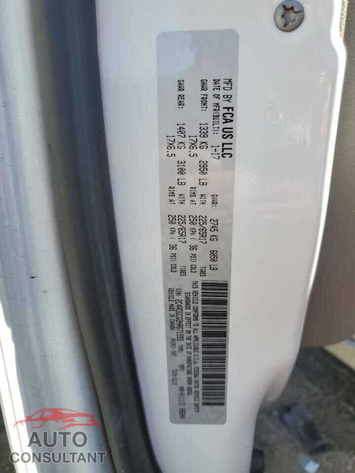 DODGE CARAVAN 2017 - 2C4RDGCG2HR671555