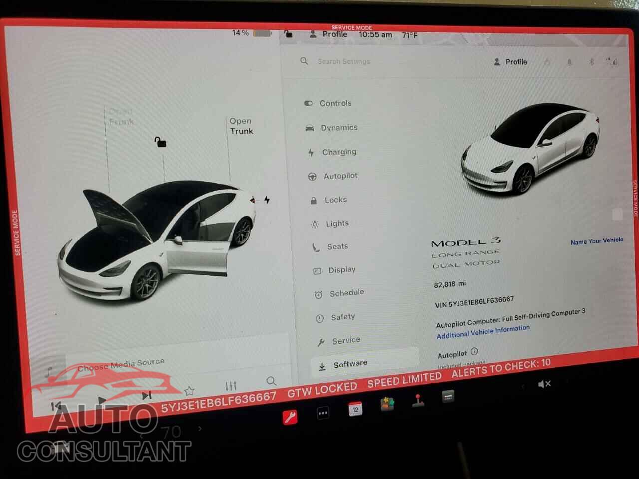 TESLA MODEL 3 2020 - 5YJ3E1EB6LF636667