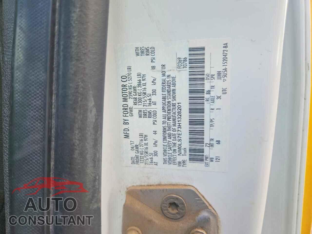 FORD TRANSIT 2017 - NM0LS7E73H1328201