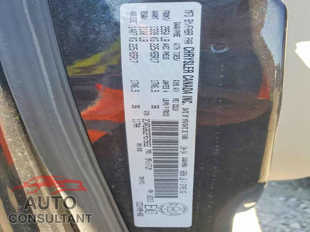 DODGE CARAVAN 2015 - 2C4RDGBG2FR579652