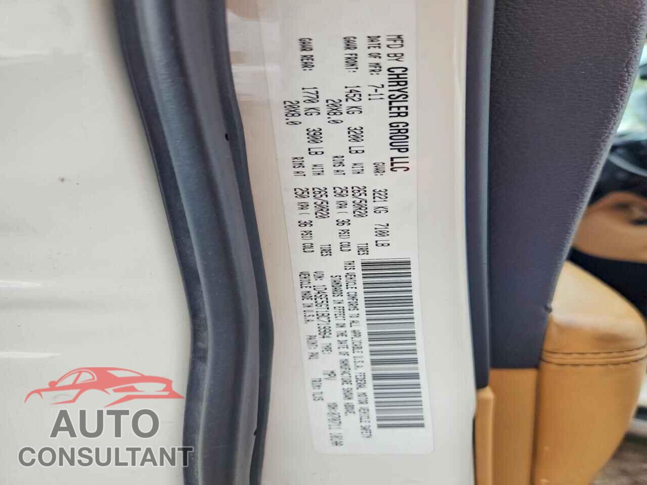 DODGE DURANGO 2011 - 1D4SE5GT1BC719964