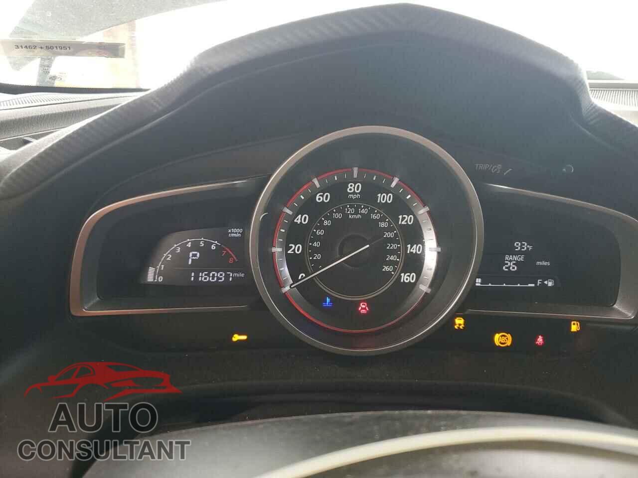 MAZDA 3 2016 - 3MZBM1U70GM328582