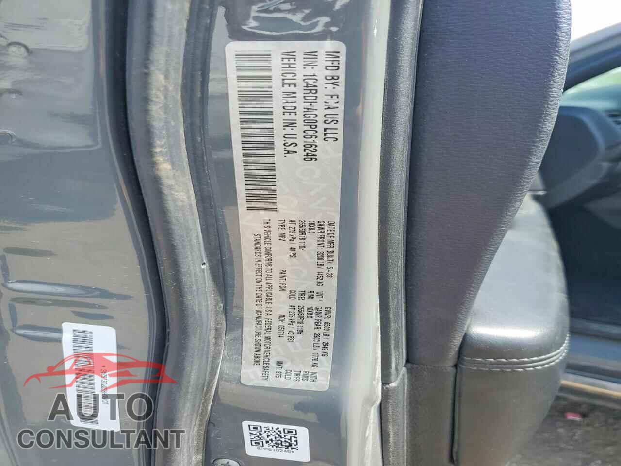 DODGE DURANGO 2023 - 1C4RDHAG0PC616246