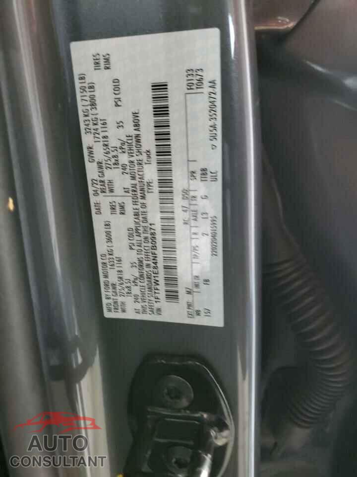 FORD F-150 2022 - 1FTFW1E84NFB09871