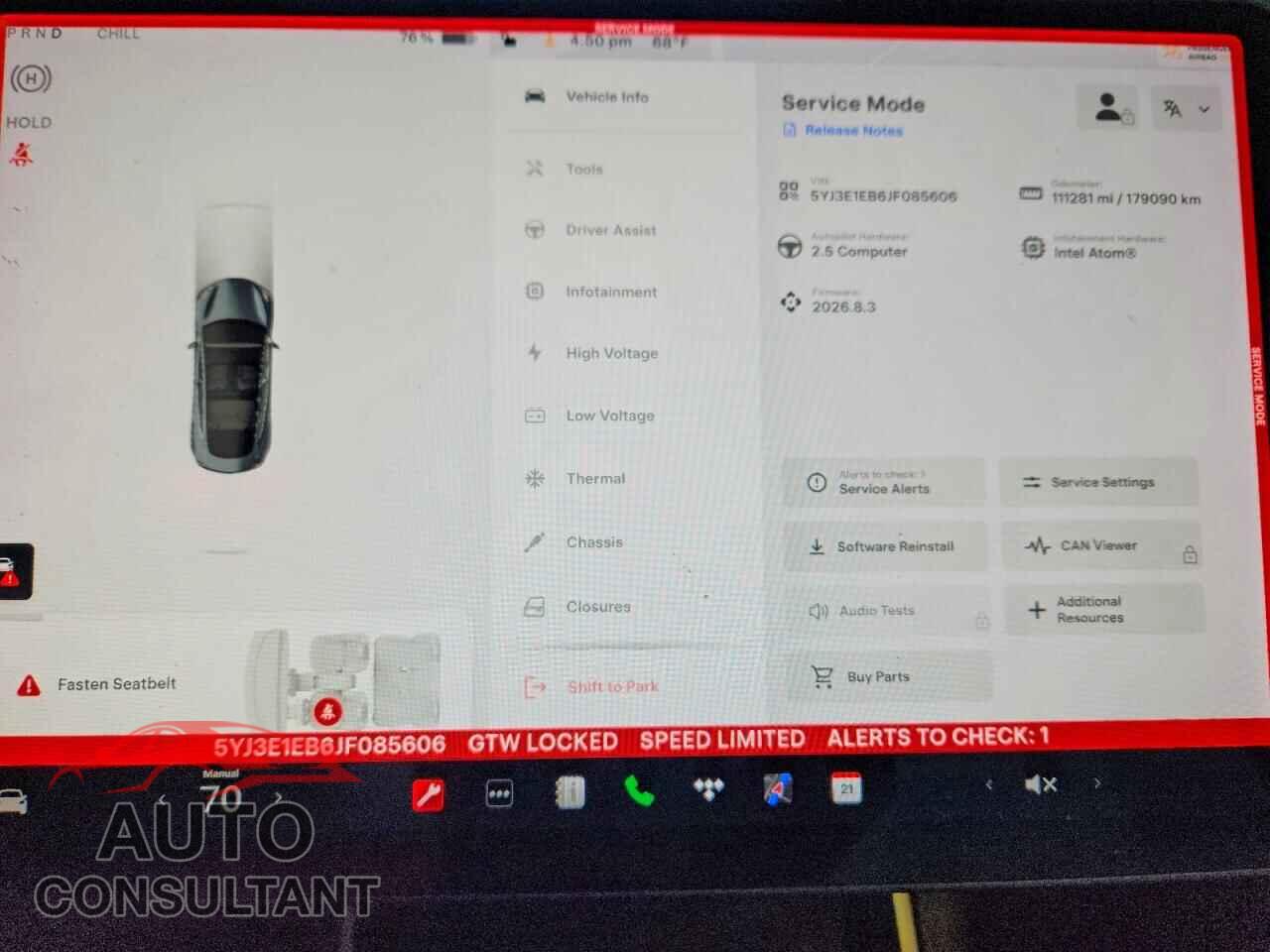 TESLA MODEL 3 2018 - 5YJ3E1EB6JF085606