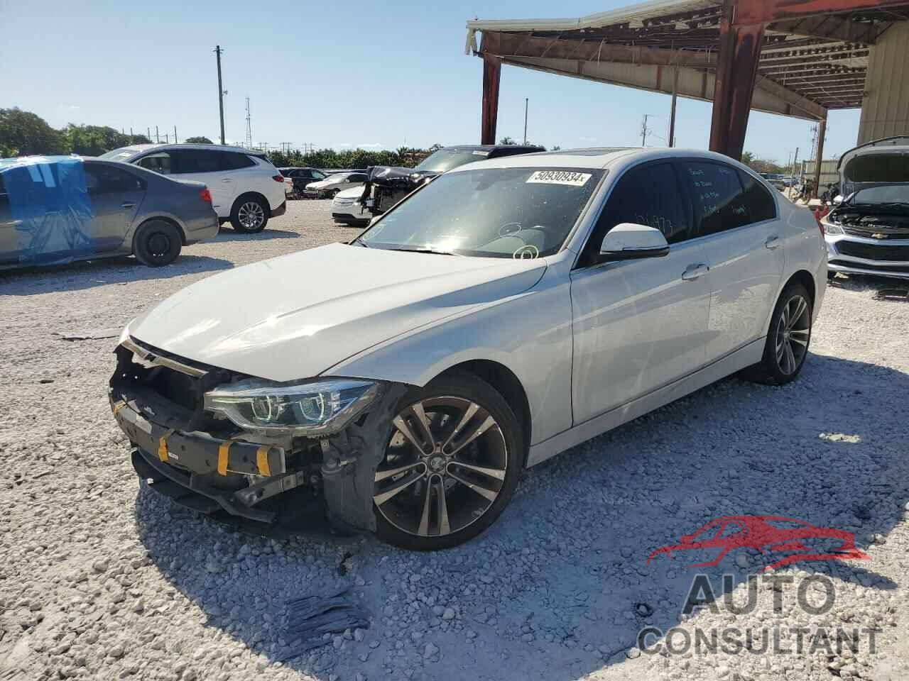BMW 3 SERIES 2017 - WBA8D9G34HNU62178