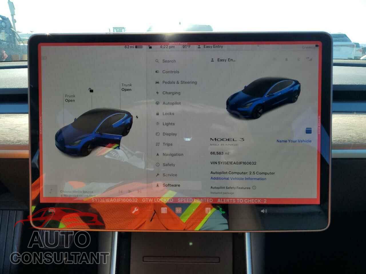 TESLA MODEL 3 2018 - 5YJ3E1EA0JF160632
