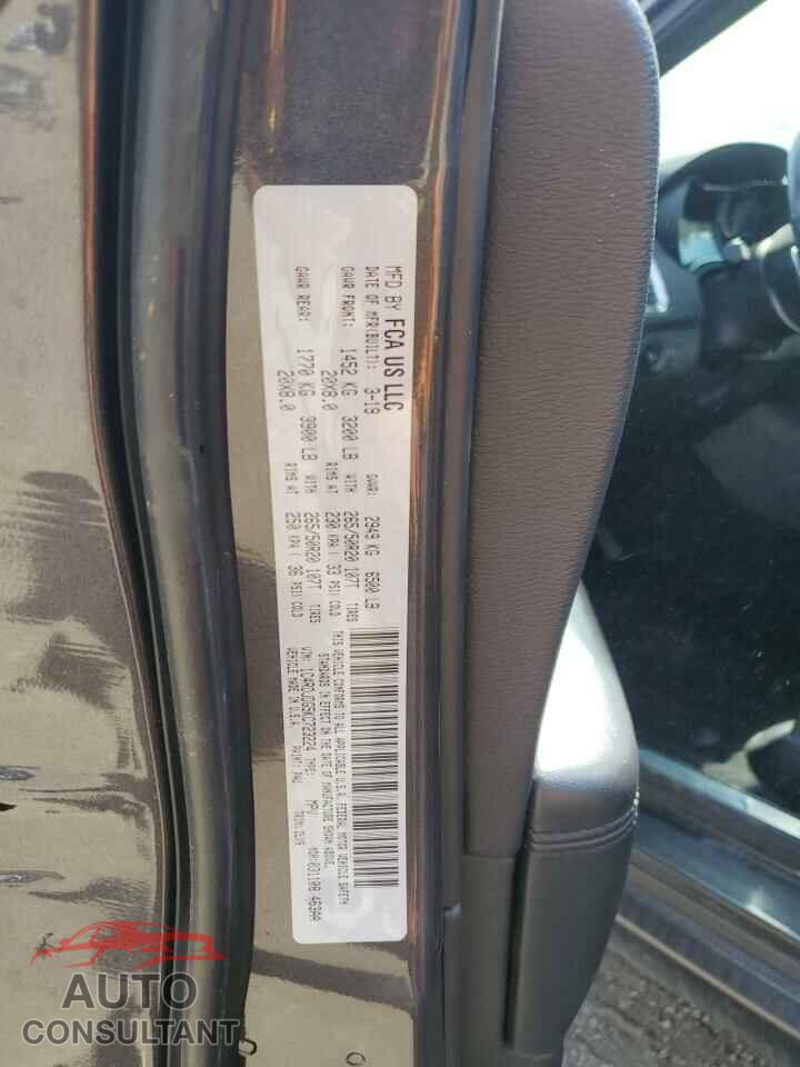 DODGE DURANGO 2019 - 1C4RDJDG5KC723224
