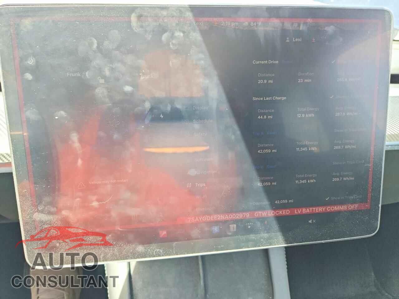 TESLA MODEL Y 2022 - 7SAYGDEE2NA002979