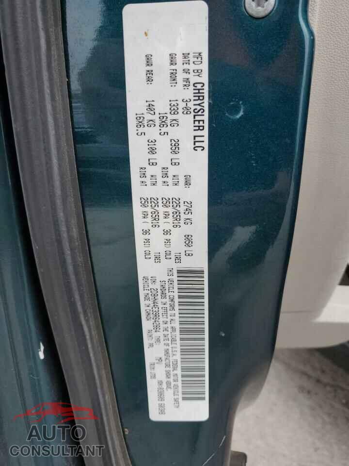 DODGE CARAVAN 2009 - 2D8HN44E39R642864