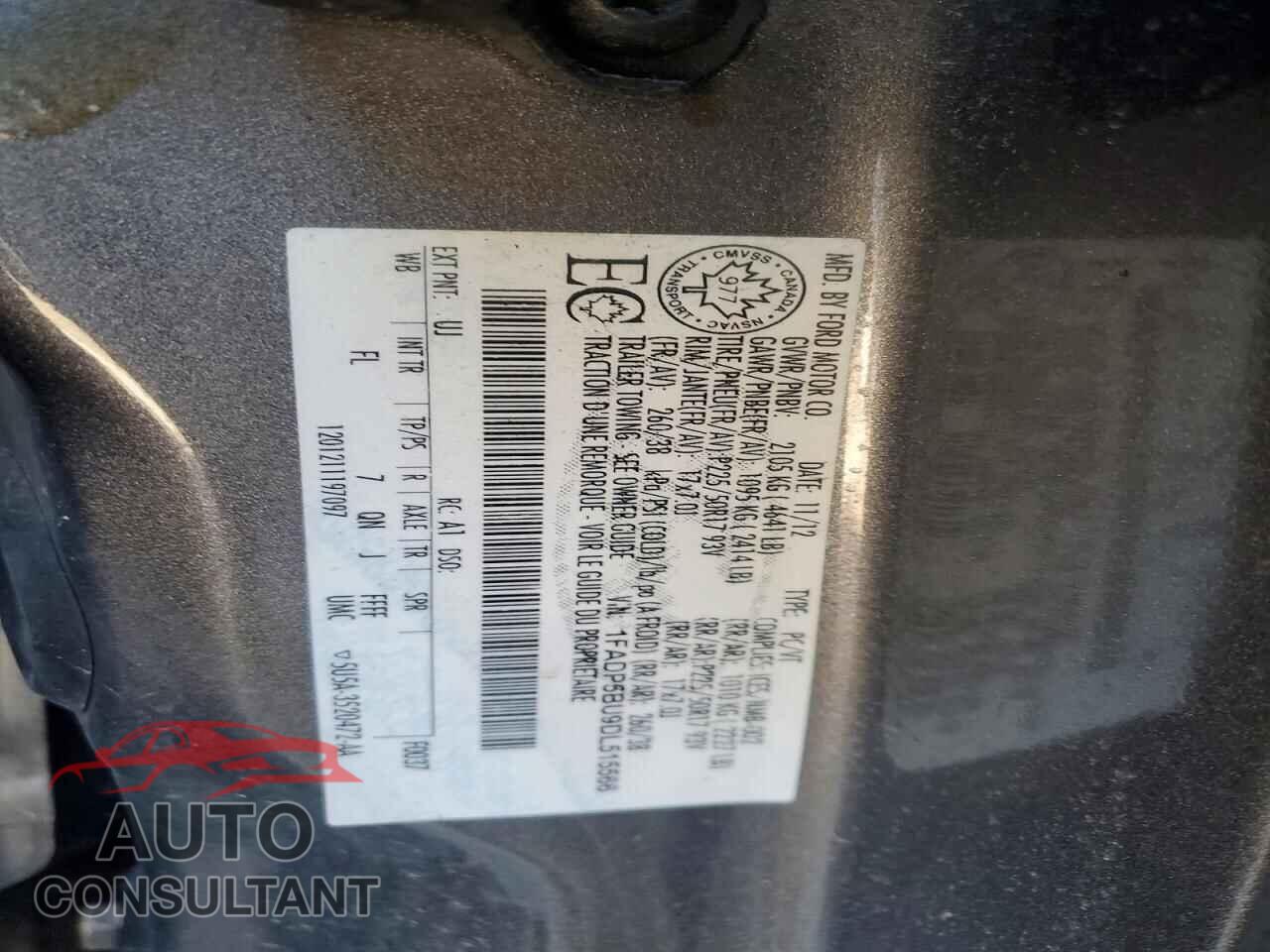 FORD CMAX 2013 - 1FADP5BU9DL515566