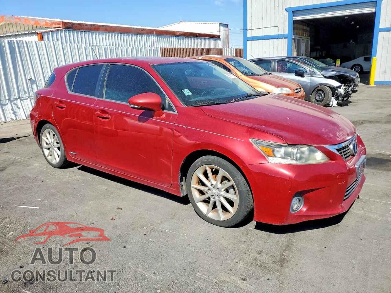 LEXUS CT 200 2012 - JTHKD5BHXC2080203