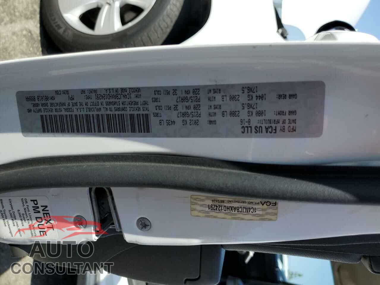 JEEP COMPASS 2017 - 1C4NJCBAXHD124291