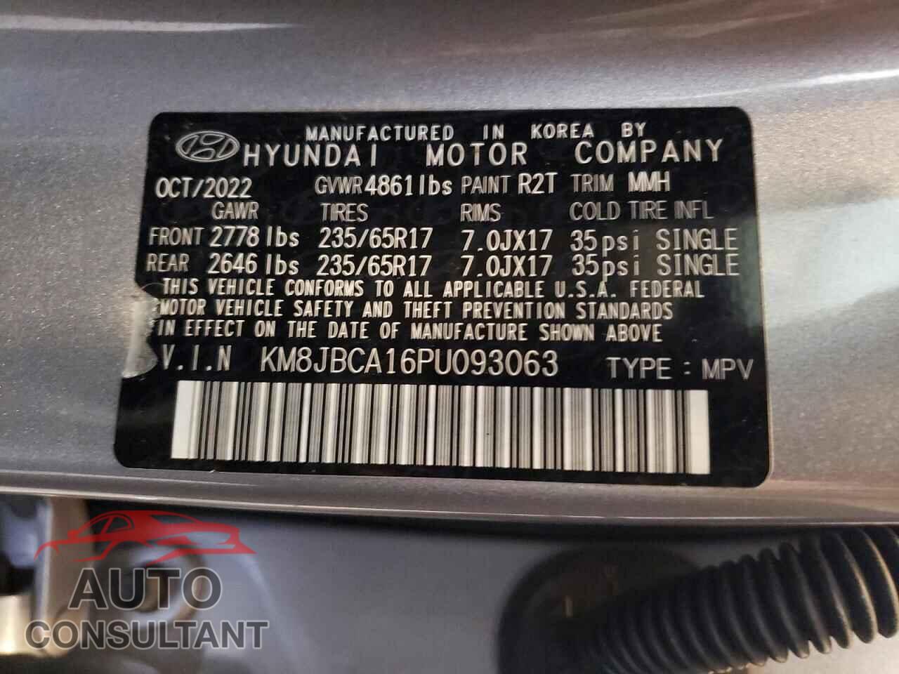 HYUNDAI TUCSON 2023 - KM8JBCA16PU093063