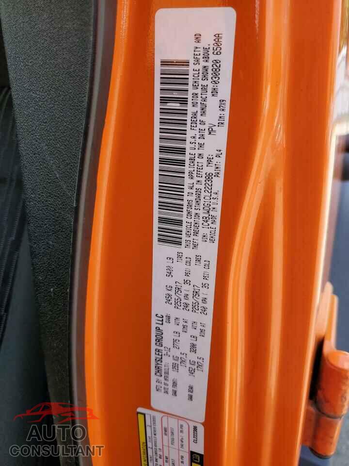 JEEP WRANGLER 2012 - 1C4BJWDG1CL222386