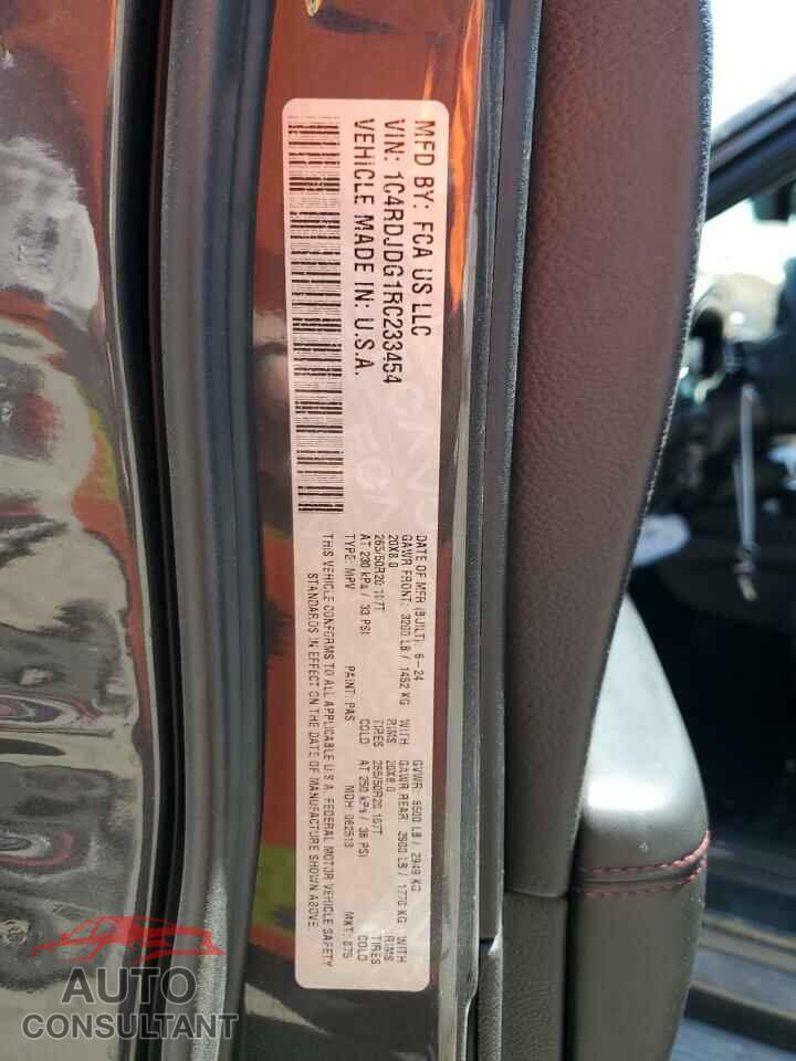 DODGE DURANGO 2024 - 1C4RDJDG1RC233454