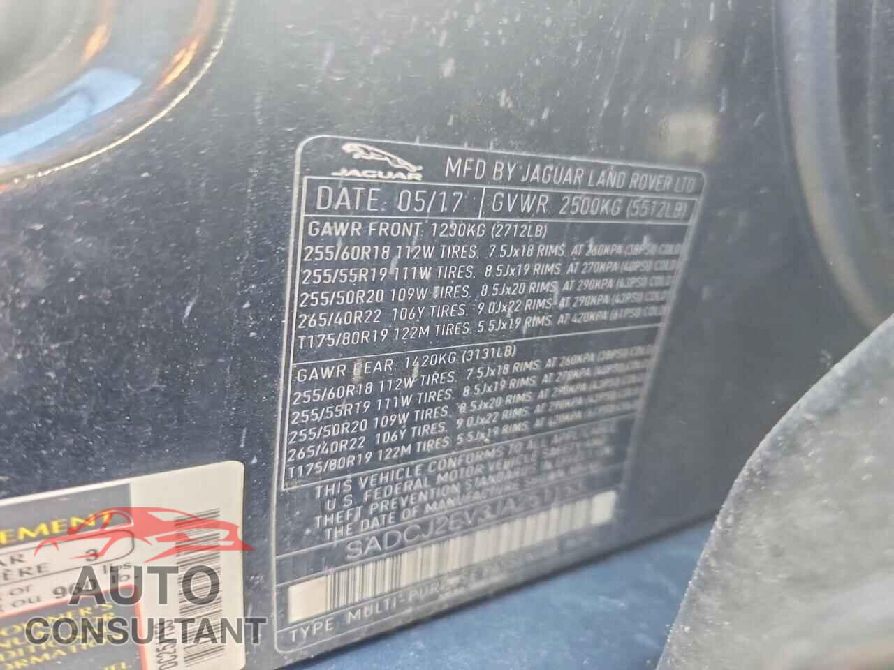 JAGUAR F-PACE 2018 - SADCJ2EV3JA251153