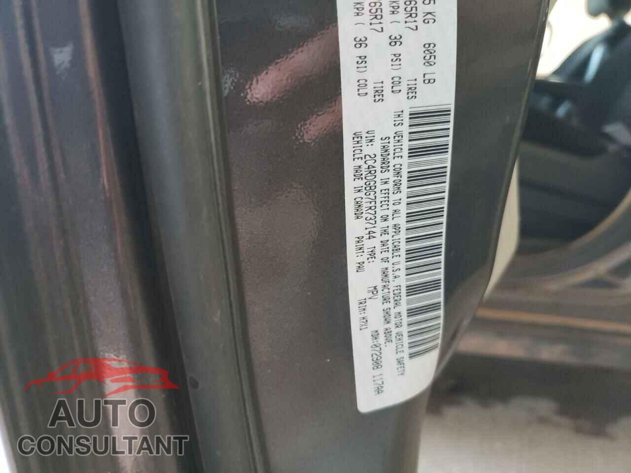DODGE CARAVAN 2015 - 2C4RDGBG7FR737144