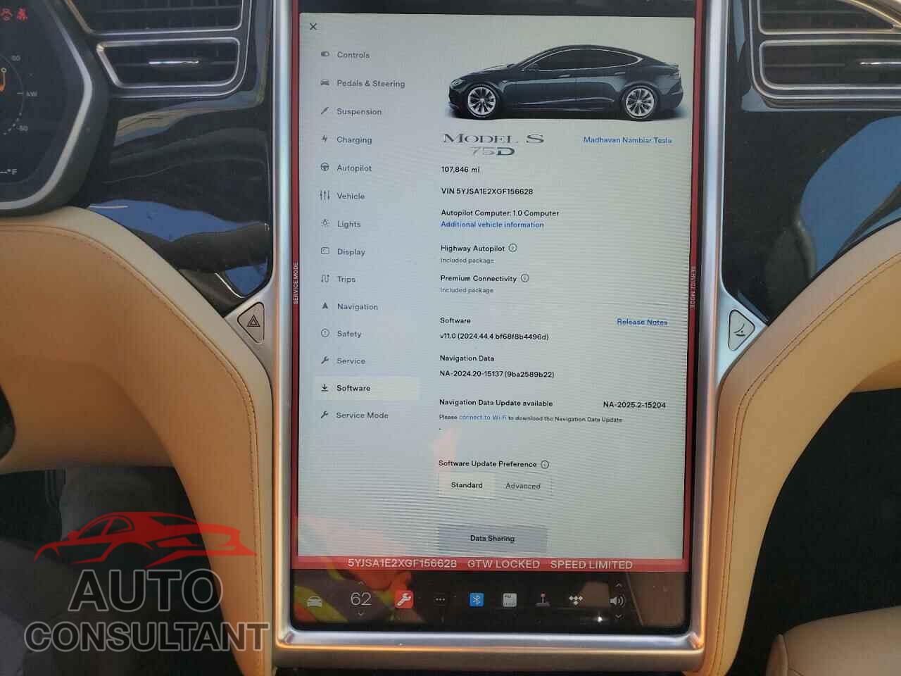 TESLA MODEL S 2016 - 5YJSA1E2XGF156628